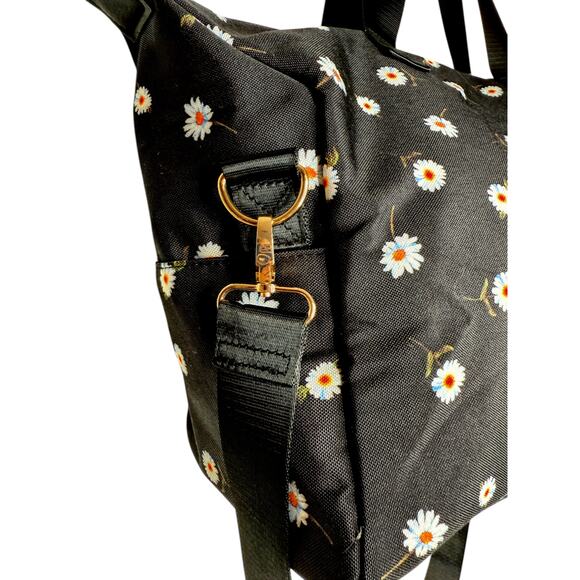 Alice and Olive Black Daisy Duffel bag - Picture 2 of 8